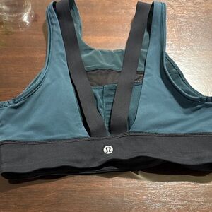 lululemon athletica Teal and Black Sports Bra